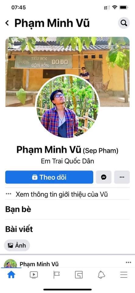 Phạm Minh Vũ - đối tượng phản động bỏ trốn đang lợi dụng sự mất mát của một gia đình để chống phá