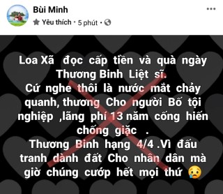 Trò hề Bùi Thị Hồng Minh đòi hỏi chính sách thương binh cho Bùi Viết Hiểu