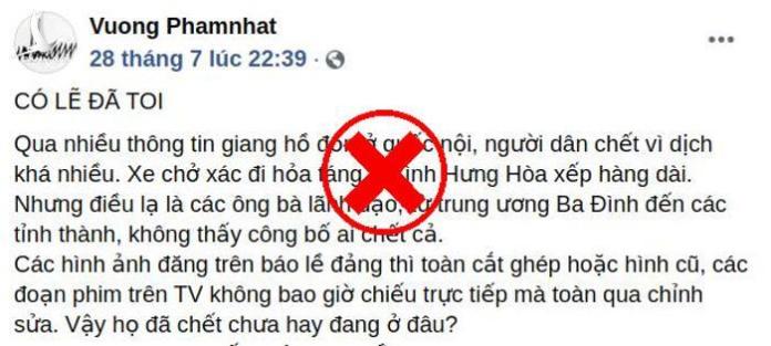 Sự thật về thông tin đoàn xe chở thi thể bệnh nhân Covid-19 về lò thiêu Bình Hưng Hòa