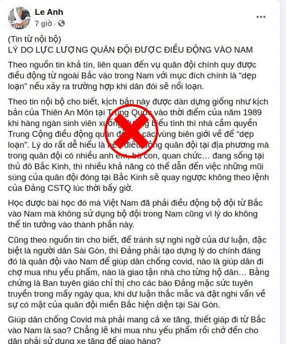 Sự thật thông tin bộ đội miền Bắc vào TP.HCM vì “Đảng không tin bộ đội miền Nam”