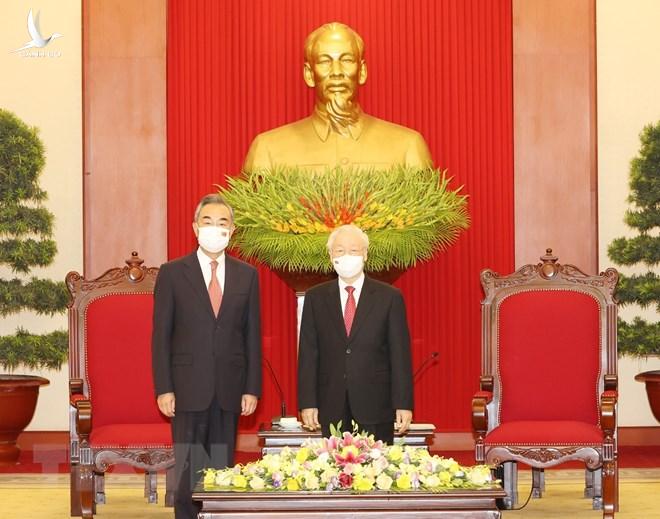 Tổng Bí thư Nguyễn Phú Trọng tiếp Bộ trưởng Bộ Ngoại giao Trung Quốc