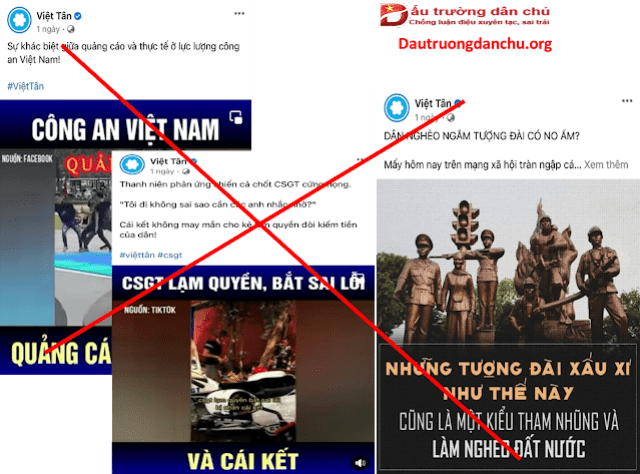 Việt Tân với chiêu trò xuyên tạc bôi nhọ công an Việt Nam