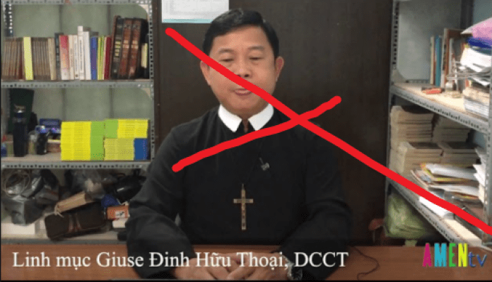 Những xú ngôn bóc trần sự bất hảo của linh mục Đinh Hữu Thoại