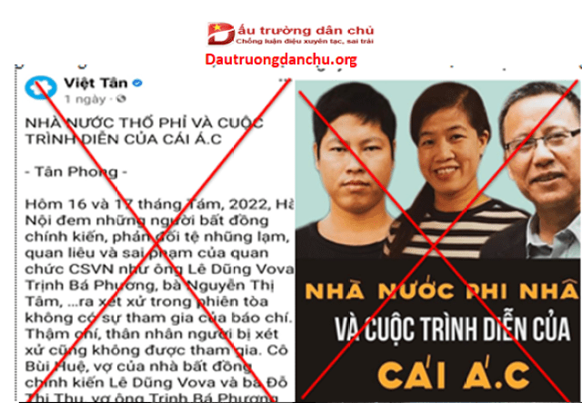Tân Phong – Việt Tân và trò hề dân chủ