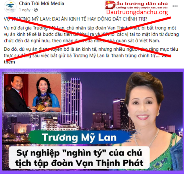 Chân trời mới Media không thể xuyên tạc hướng lái dư luận