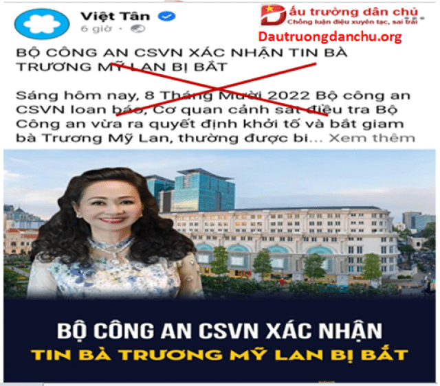 Lợi dụng vụ án để bôi nhọ, hạ thấp uy tín của Đảng và Nhà nước Việt Nam