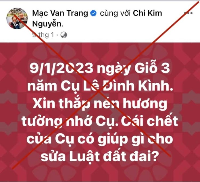 Mạc Văn Trang gác kiếm?