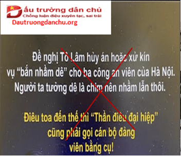 Việt Tân đưa thông tin sai lệch về xét xử vụ “bắn nhầm dê”