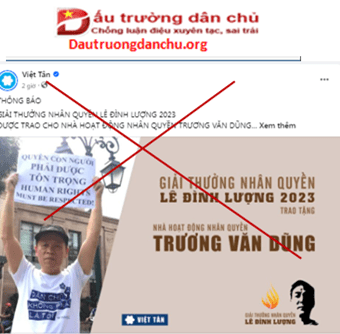 “Giải thưởng Lê Đình Lượng của năm 2023” – Trò hề lại được diễn