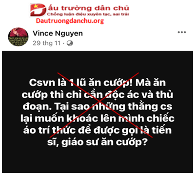 Vince Nguyễn không biết ai là quân ăn cướp?