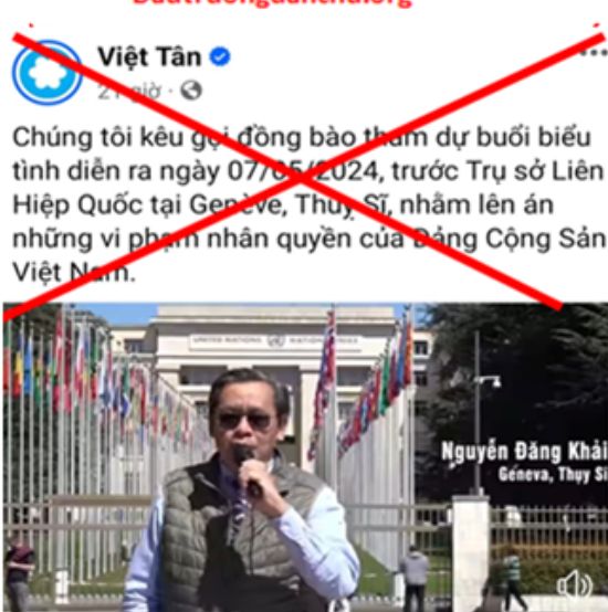 Lợi dụng vấn đề nhân quyền - Chiêu bài quen thuộc của Việt Tân