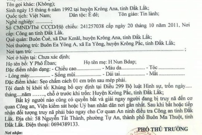 Y Quynh Bdap: Kẻ khủng bố giả mạo 