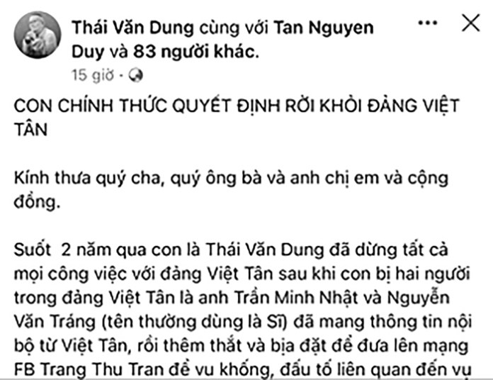 Cảnh giác trước những luận điệu sai trái, bịa tạc của tổ chức phản động lưu vong Việt Tân trên mạng xã hội (Bài 3)